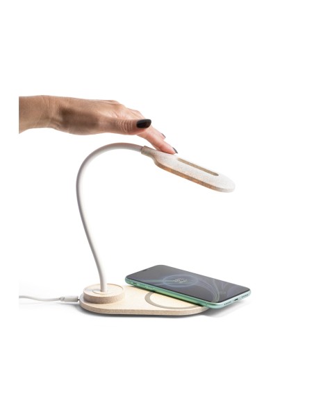 OZZEL Lampara de mesa con cargador inalambrico Rapido 10W
