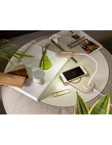 OZZEL Lampara de mesa con cargador inalambrico Rapido 10W
