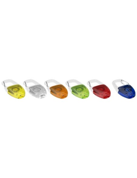 Llavero con luz LED y mosqueton Reflect or