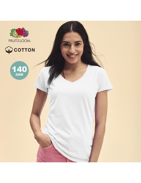 Camiseta Mujer Blanca Iconic V-Neck