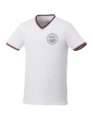 Camiseta de pico punto pique para hombre Elbert