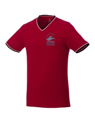 Camiseta de pico punto pique para hombre Elbert