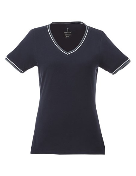 Camiseta de pico punto pique para mujer Elbert