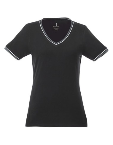 Camiseta de pico punto pique para mujer Elbert