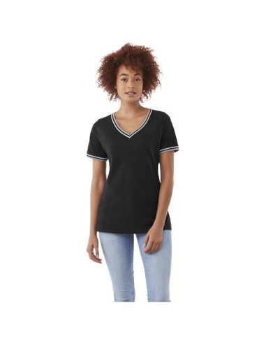 Camiseta de pico punto pique para mujer Elbert