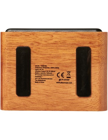 Altavoz con base de carga inalámbrica "Wooden"