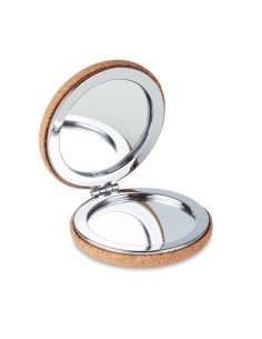 GUAPA CORK - Espejo doble circular corcho