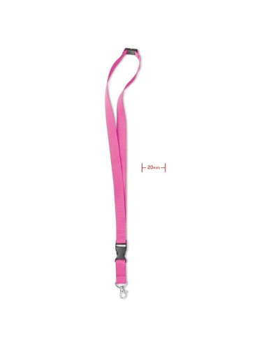 Lanyard con gancho metal 20 mm