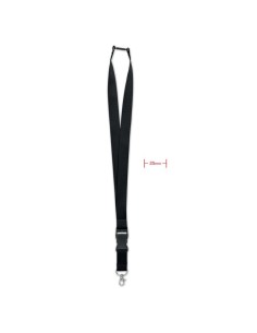 WIDE LANY - Lanyard 25mm con mosquetón