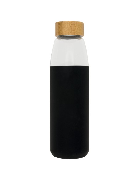 Botella de vidrio de 540 ml con tapón de madera "Kai"