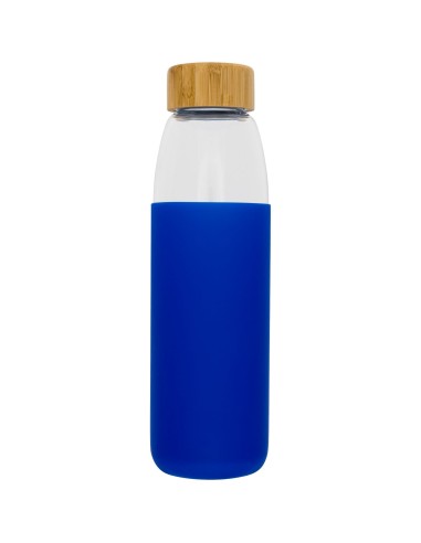 Botella de vidrio de 540 ml con tapón de madera...