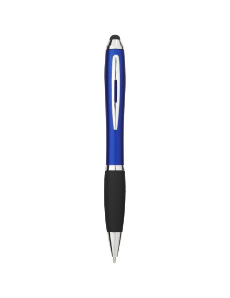 Bolígrafo stylus de color con empuñadura negra "Nash"