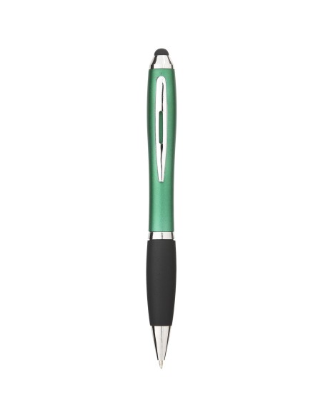 Bolígrafo stylus de color con empuñadura negra "Nash"
