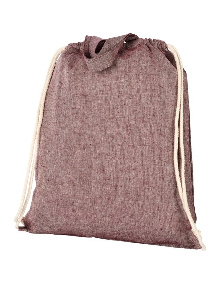 Mochila de cuerdas con asas de algodón reciclado de 150 g/m "Pheebs"