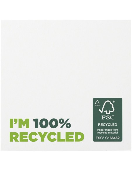 Bloc de notas adhesivas de papel reciclado de 75 x 75 mm "Sticky-Mate®"