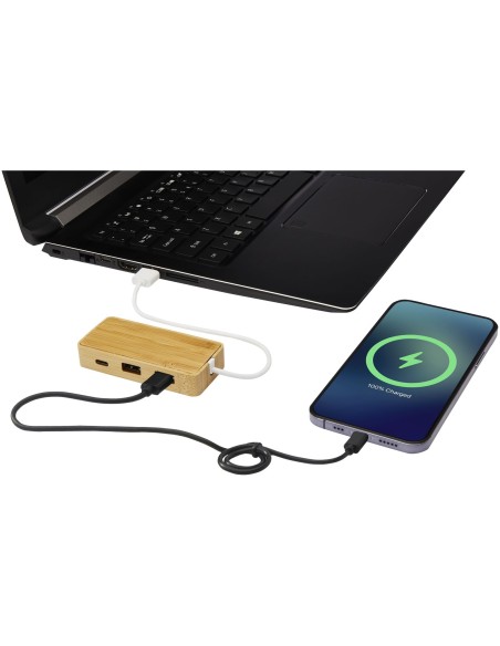 Hub USB de bambú "Tapas"