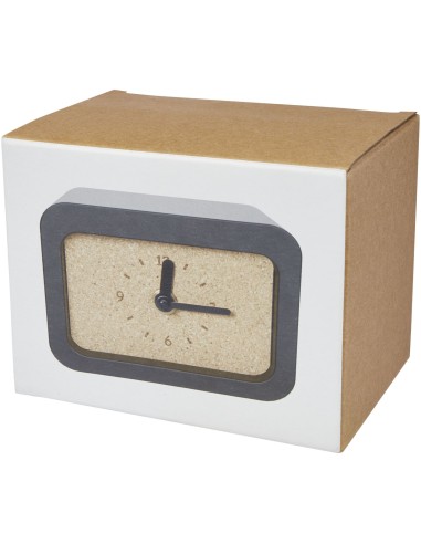 Momento limestone wireless charging desk clock