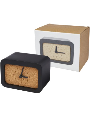 Momento limestone wireless charging desk clock
