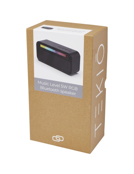 Altavoz Bluetooth® con luz ambiental RGB de 5 W "Music Level"
