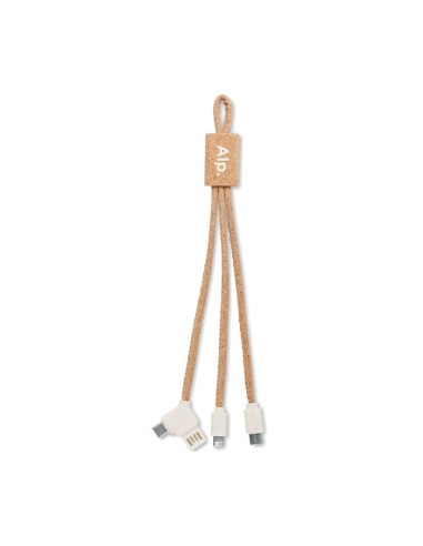 CABIE - Cable de carga 3 en 1 corcho