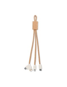 CABIE - Cable de carga 3 en 1 corcho