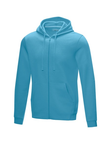 Sudadera con capucha y cremallera completa de GRS reciclado orgánico GOTS para hombre "Ruby"