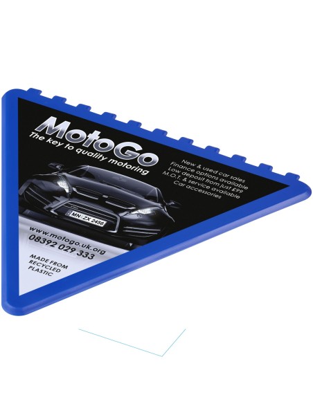 Rascador de hielo de plástico reciclado triangular "Frosty 2.0"
