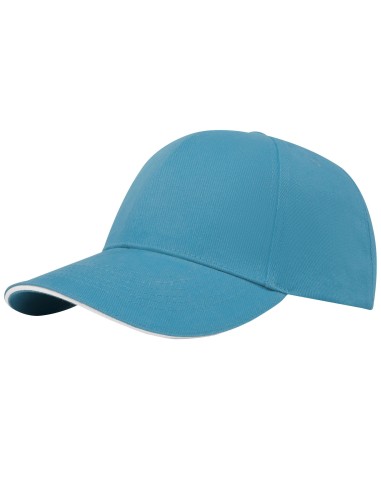 Gorra sandwich reciclada de 6 paneles GRS "Topaz"