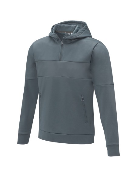 Jersey anorak con capucha con media cremallera para hombre "Sayan"