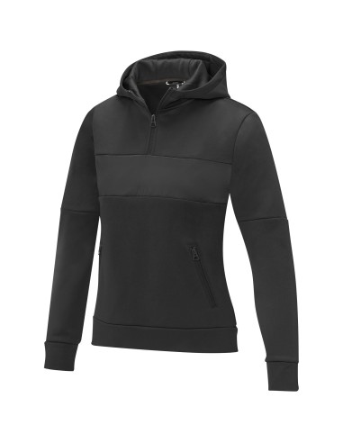 Sudadera anorak con capucha  con media cremallera para mujer "Sayan"