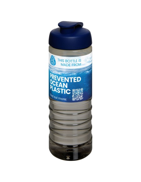 Bidón deportivo con tapa Flip de 750 ml "H2O Active® Eco Treble"