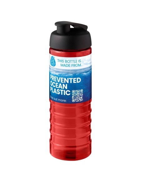 Bidón deportivo con tapa Flip de 750 ml "H2O Active® Eco Treble"