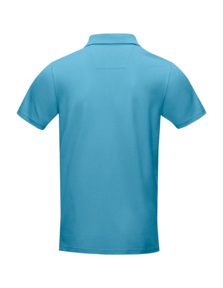 Polo orgánico GOTS de manga corta para hombre "Graphite"