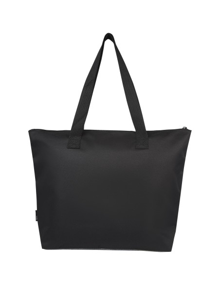 Bolsa Tote reciclada GRS en dos tonos con cremallera de 15 L "Reclaim"