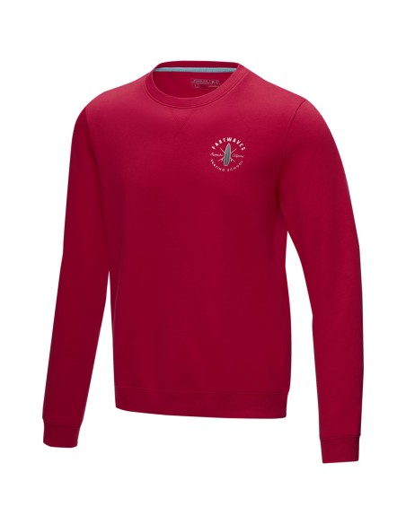 Jersey de cuello redondo de GRS reciclado orgánico GOTS para hombre "Jasper"