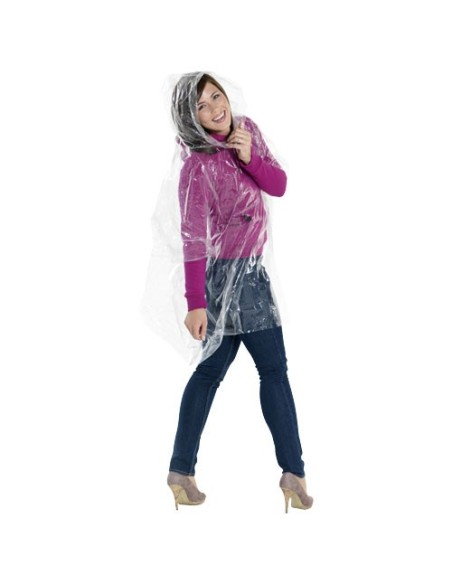 Poncho impermeable en llavero con forma de balón de fútbol "Xina"