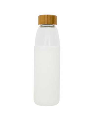 Botella de vidrio de 540 ml con tapón de madera...