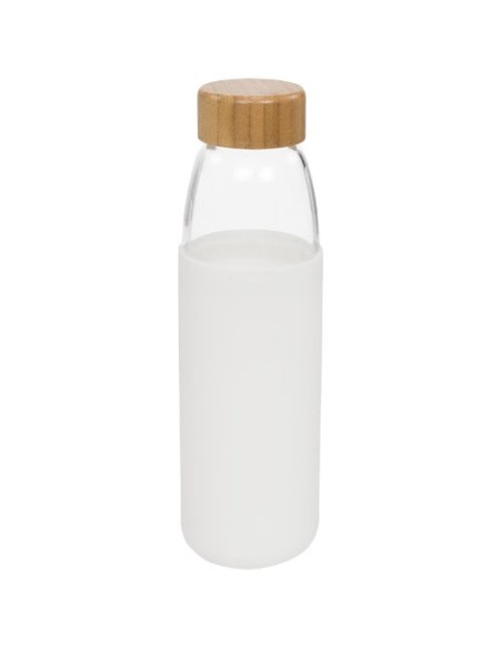 Botella de vidrio de 540 ml con tapón de madera "Kai"