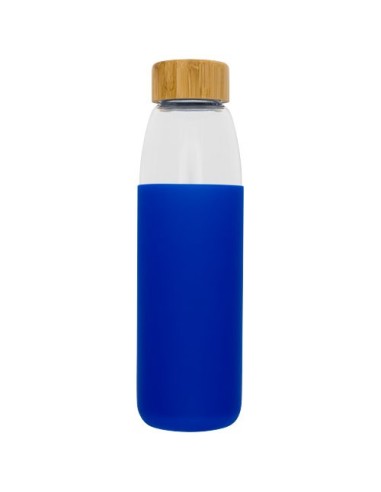 Botella de vidrio de 540 ml con tapón de madera...