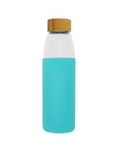 Botella de vidrio de 540 ml con tapón de madera...