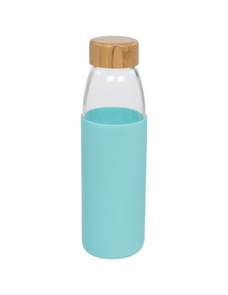 Botella de vidrio de 540 ml con tapón de madera "Kai"