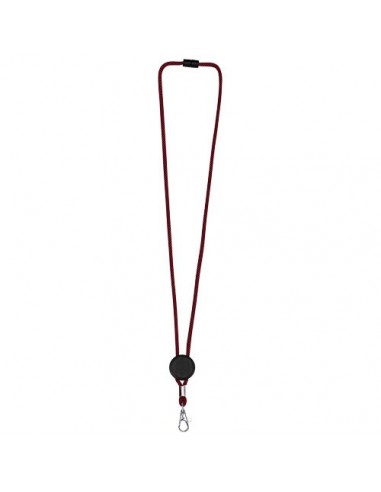 Lanyard bicolor con disco ajustable "Hagen"