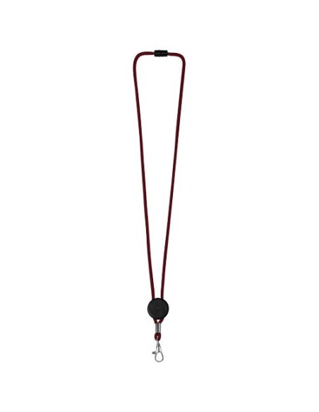 Lanyard bicolor con disco ajustable "Hagen"
