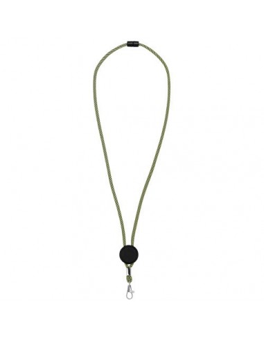 Lanyard bicolor con disco ajustable "Hagen"