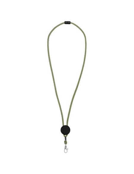 Lanyard bicolor con disco ajustable "Hagen"