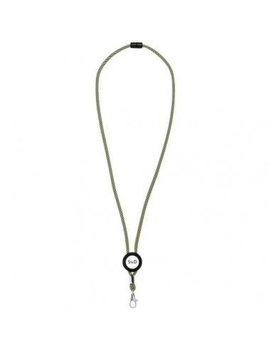 Lanyard bicolor con disco ajustable "Hagen"