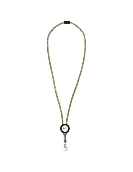 Lanyard bicolor con disco ajustable "Hagen"