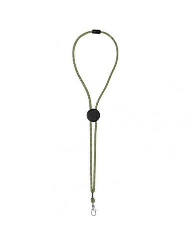 Lanyard bicolor con disco ajustable "Hagen"