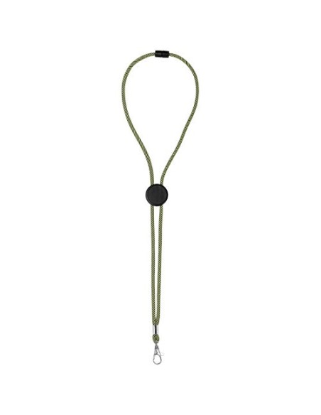 Lanyard bicolor con disco ajustable "Hagen"