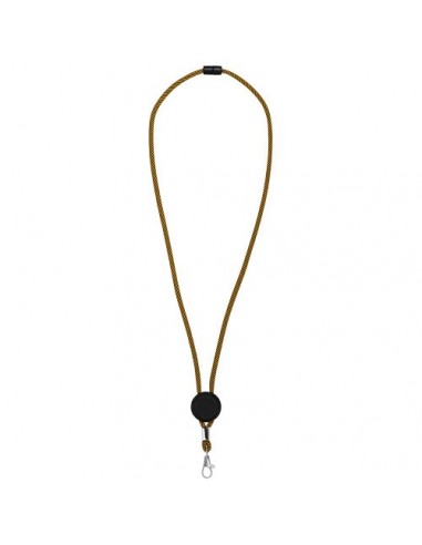 Lanyard bicolor con disco ajustable "Hagen"